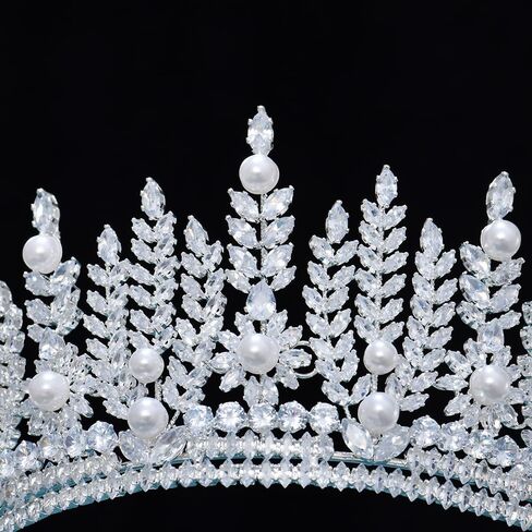 14K Gold Moissanite Double Layer Bridal Headpiece, European Style Wedding Crown Hair Accessories for Women, Ideal Gift for Brides, Birthday Parties and Special Occasions in Saudi Arabia