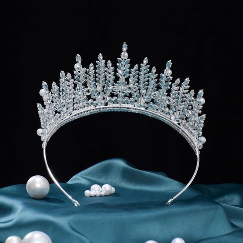 14K Gold Moissanite Double Layer Bridal Headpiece, European Style Wedding Crown Hair Accessories for Women, Ideal Gift for Brides, Birthday Parties and Special Occasions in Saudi Arabia