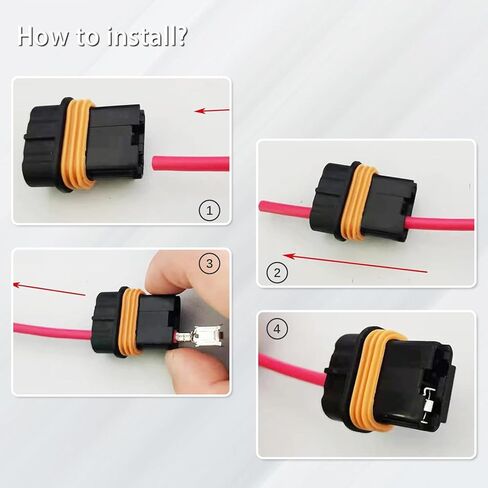 ATO ATC فيوز حامل مجموعة لصق مجموعة الأسلاك الموجودة مقاومة للماء مختومة (حزمة من 6) in Kuwait