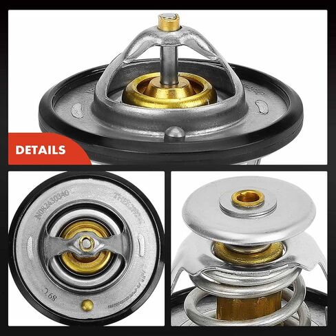 A-Premium Engine Coolant Thermostat with O-ring Compatible with Subaru Outback, Forester, Impreza, CrossTrek, Legacy, XV Crosstrek, BRZ & Mitsubishi Outlander, Lancer, RVR & Scion FR-S & Toyota GR86 in Saudi Arabia