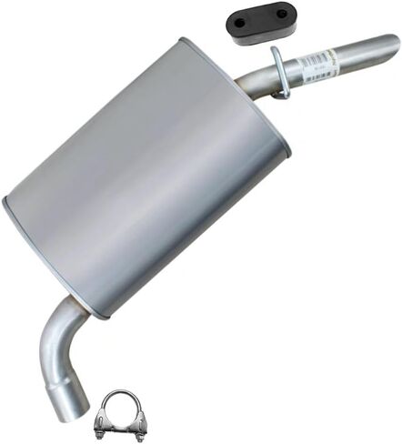 Exhaust Rear Muffler Compatible for 2000-2005 Buick LeSabre 3.8L | Stainless Steel | Northeastern Exhaust | Free Clamp and Hanger Included | Automotive Replacement Part | Direct-Fit in Saudi Arabia