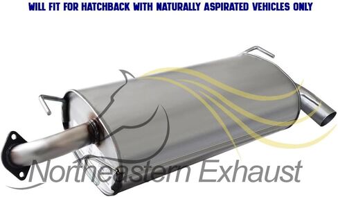 Northeastern Exhaust | Stainless Steel - Exhaust Resonator, Muffler Compatible for Subaru Impreza 2008-2011 2.5L Hatchback | Automotive Replacement Part - Includes Gaskets, Clamp, and Spring Bolt Kit in Saudi Arabia