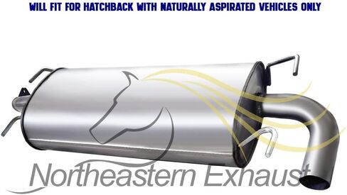 Northeastern Exhaust | Stainless Steel - Exhaust Resonator, Muffler Compatible for Subaru Impreza 2008-2011 2.5L Hatchback | Automotive Replacement Part - Includes Gaskets, Clamp, and Spring Bolt Kit in Saudi Arabia