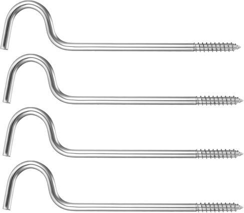 4 Pieces Single Curtain Rod Support, Silver Simple Curtain Rod Support Bracket Middle Metal Curtainrod Center Supporting Without Screws for Supporting Curtain Poles in Saudi Arabia