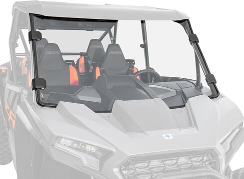 SuperATV Polaris RZR XP Full Windshield for RZR XP/RZR XP 4 & RZR XP 1000 Models - See Fitment | Total Control Over Airflow | Protects Against Debris | USA Made in Saudi Arabia