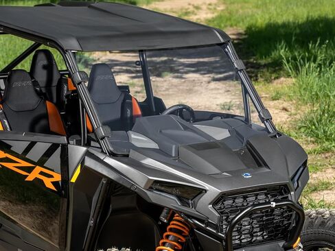SuperATV Polaris RZR XP Full Windshield for RZR XP/RZR XP 4 & RZR XP 1000 Models - See Fitment | Total Control Over Airflow | Protects Against Debris | USA Made in Saudi Arabia
