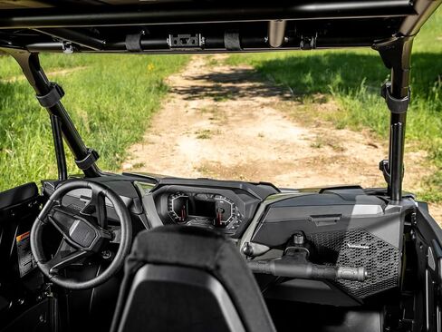 SuperATV Polaris RZR XP Full Windshield for RZR XP/RZR XP 4 & RZR XP 1000 Models - See Fitment | Total Control Over Airflow | Protects Against Debris | USA Made in Saudi Arabia