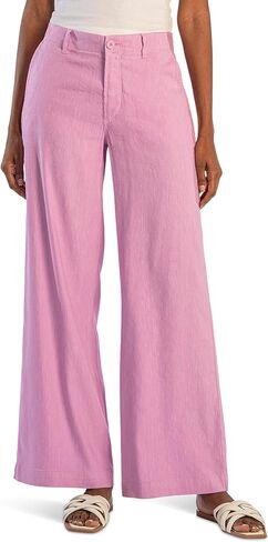 KUT from the Kloth Womens Petite Meg High-Rise Wide Leg Pants in Orchid in Saudi Arabia