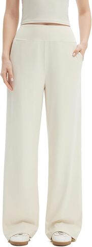 SUUKSESS Women Casual Wide Leg Pants 2025 High Waisted Lounge Work Pant with Pockets in Saudi Arabia