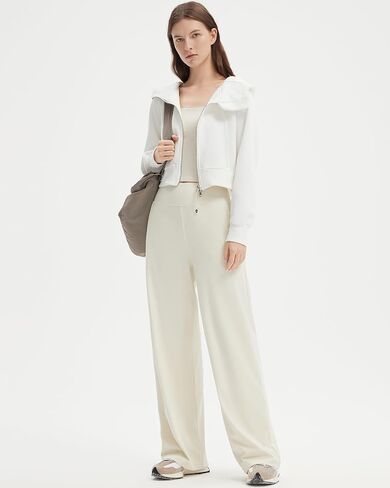 SUUKSESS Women Casual Wide Leg Pants 2025 High Waisted Lounge Work Pant with Pockets in Saudi Arabia