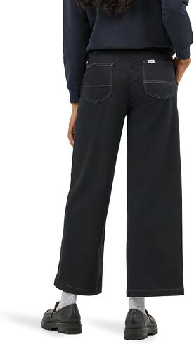 Lee Womens Ultra Lux Comfort Wide Leg Utility Crop Capri Pant in Saudi Arabia