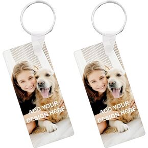 Personalized Picture Keychain Custom Keychains with Photo Text Customized Memorial Gifts for Men Women Family Lover Boyfriend