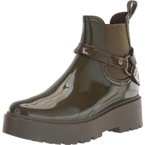 ZODIAC Womens Carter Rain Boot Olive Green Rubber 7 M