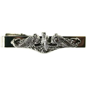 Navy TIE Clasp: Enlisted with Submarine Dolphin Insignia