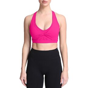 Aoxjox Twist Sports Bras for Women Workout Fitness Training Elegance V Neck Racerback Yoga Crop Tank Top