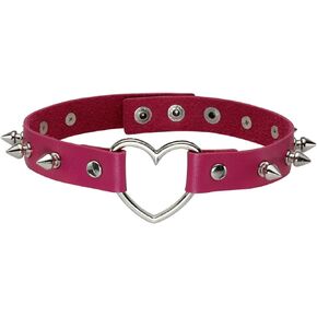 Eigso Retro Punk Collar Choker Necklace for Women Multicolored with Rivet Studded Spiked Adjustable