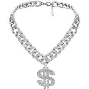 Lyhcside Chunky Choker Cuban Chain Link Necklace Gold Silver Punk Hip Hop Necklaces for Women