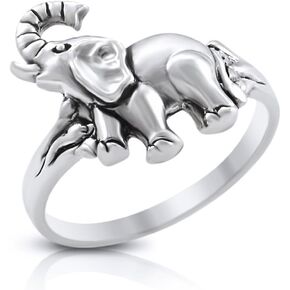 Mimi Sterling Silver Lucky Elephant Ring
