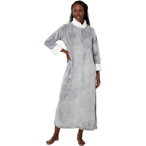 N Natori womens Mandarin Zip Caftan Length 52"