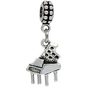 Dangle Grand Piano Charm Bead for Bracelets