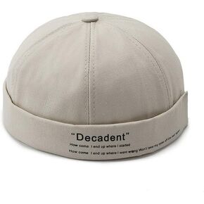 الرجال القطن Skullcap بحار Brimless الرجعية توالت الكفة دوكر القبعات بيني الشارع قبعات صغيرة عادية