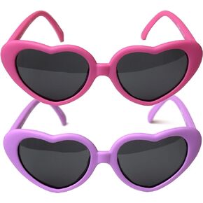 Sweetheart 2 Pack - Infant, Baby, Toddler's First Sunglasses for Ages 0-3 Years