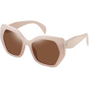 Fozono Trendy Butterfly Polarized Sunglasses for Women Men Polygon Square Sun Glasses UV400 FZN802