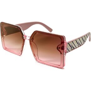 Dollger Oversized Square Sunglasses for women men, Fashion Vintage Big Frame Sun Glasses Trendy Large Shades UV400 Protection