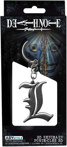 ABYSTYLE Death Note L 3D Metal Keychain Anime Manga Accessories Merch Gift in Saudi Arabia