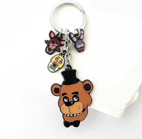 QIANGAO Five Night Freddys Keychain Anime Cosplay Jewelry Horror Keychain Gifts for Men Woman in Kuwait