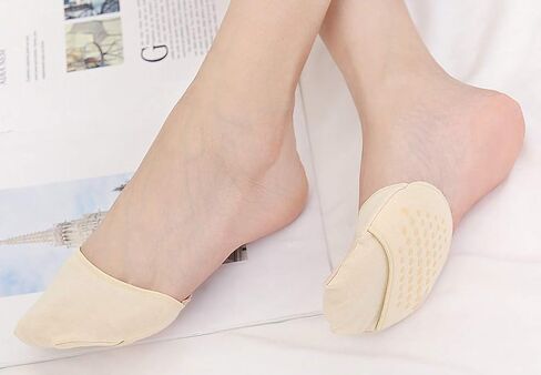 مجموعة من 5 جوارب نسائية من Lovful غير قابلة للانزلاق عند أصابع القدم، جوارب نصف مبطنة غير قابلة للانزلاق in Kuwait