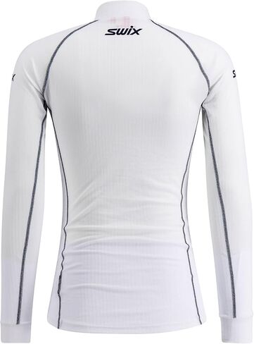 Swix Men's Racex Classic Half Zip Long Sleeve Quick-Drying Stretch Slim Fit Baselayer Top in Saudi Arabia