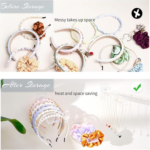 حامل عصابة الرأس، حامل ربطة رأس، 3 قطع من الأكريليك للتعليق منظم لإكسسوارات الشعر للنساء والفتيات in Kuwait