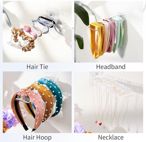 حامل عصابة الرأس، حامل ربطة رأس، 3 قطع من الأكريليك للتعليق منظم لإكسسوارات الشعر للنساء والفتيات in Kuwait