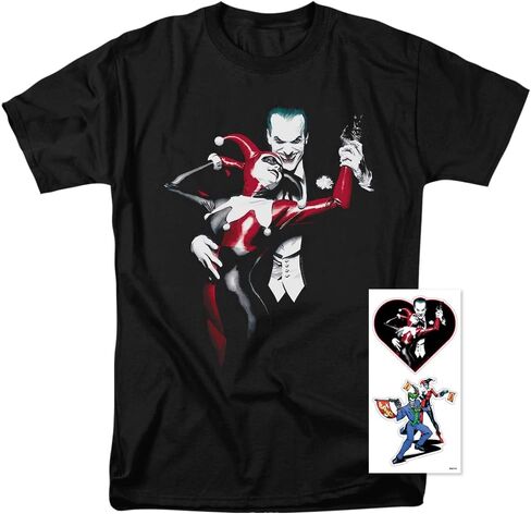 Popfunk Classic Joker and Harley Quinn Dance T Shirt & Stickers in Saudi Arabia