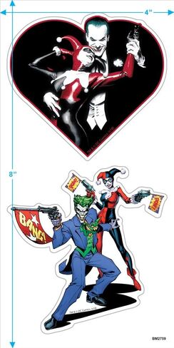 Popfunk Classic Joker and Harley Quinn Dance T Shirt & Stickers in Saudi Arabia