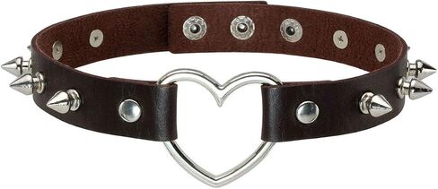 قلادة Eigso Retro Punk Collar للنساء متعددة الألوان مع برشام مرصع بمسامير قابلة للتعديل in Saudi Arabia
