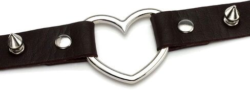 قلادة Eigso Retro Punk Collar للنساء متعددة الألوان مع برشام مرصع بمسامير قابلة للتعديل in Saudi Arabia