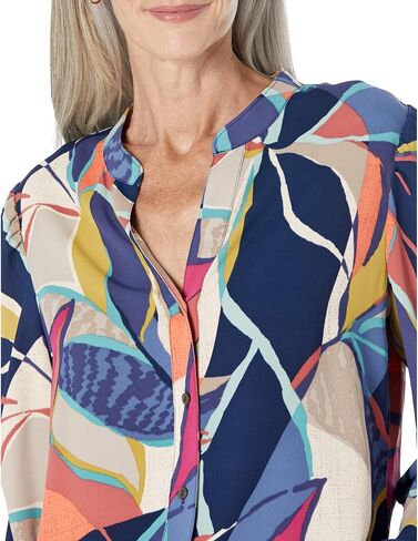 NIC+ZOE Women's Plus Size Jigsaw Leaf Top in Saudi Arabia