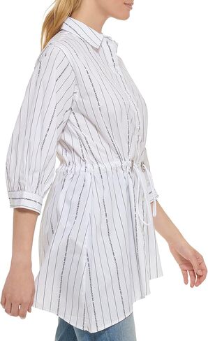 Karl Lagerfeld Paris Women's Everyday Waist Tie Blouse Long Sleeve in Saudi Arabia
