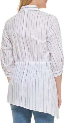 Karl Lagerfeld Paris Women's Everyday Waist Tie Blouse Long Sleeve in Saudi Arabia