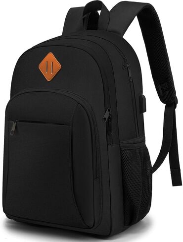 حقيبة ظهر للسفر من بيولين للرجال والنساء، حقيبة ظهر كبيرة للكمبيوتر المحمول مع جيب مضاد للسرقة ومنفذ شحن USB - حقيبة كتب كلاسيكية للمدرسة، والكلية، والعمل، والسفر in Kuwait