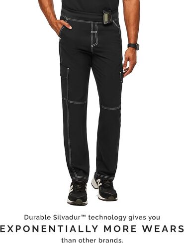 FIGS Axim Cargo Utility Scrub Pants for Men — Classic Fit, Straight Leg, 7 Pockets, 4-Way Stretch — Amazon Exclusive in Kuwait