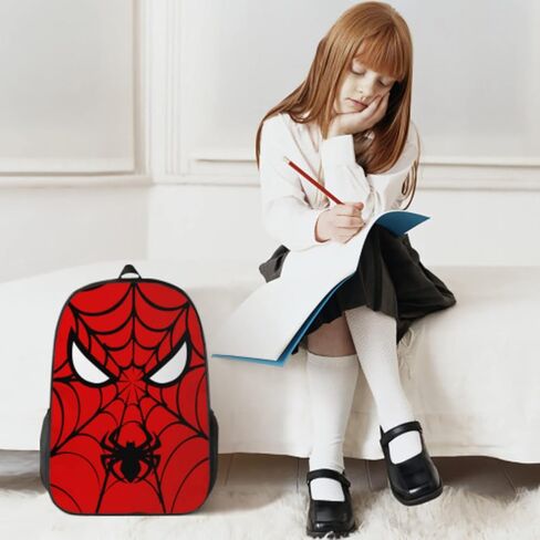 saonmycak Large Capacity 17" Boys Girls Premium Material Durable Lightweight Simple Backpack Shoulder Bags Personality Design, Black, One Size in Saudi Arabia
