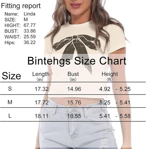 KIEKIECOO Vintage Graphic Baby Tee for Women Short Sleeve Cute Crop Tops for Teen Girls Aesthetic Y2k Cropped Tshirt in Saudi Arabia