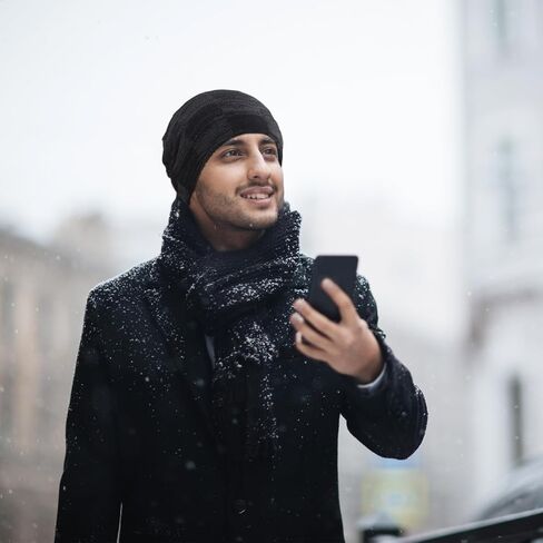 Winter Slouchy Beanie Hats for Men Warm Fleece Lined Knit Skull Mens Beanies Hats in Saudi Arabia