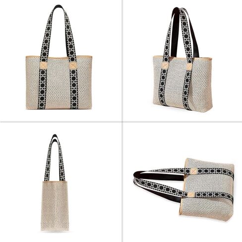 Straw Bag, Beach Bags for Women, Soft Woven Beach Tote Canvas Shoulder Strap, Handmade Rattan Handbag for Vacation in Kuwait