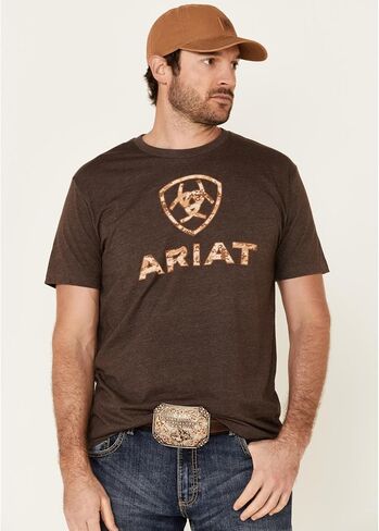 قميص رجالي من ARIAT مطبوع عليه MNS Liberty USA ديجي مموه بني منقط in Saudi Arabia