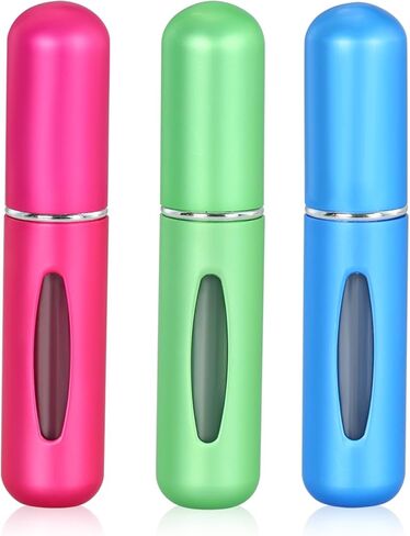Acooruiteng Refillable Mini Perfume Atomizer Bottle Atomizer Portable Travel Perfume Scent Pump Case Empty Sprayer Bottles Container 5ml Spray Bottle for Traveling and Outgoing(3 pcs) in Kuwait