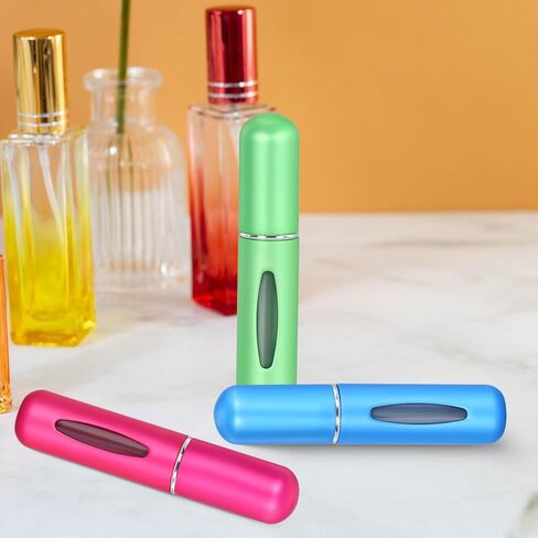 Acooruiteng Refillable Mini Perfume Atomizer Bottle Atomizer Portable Travel Perfume Scent Pump Case Empty Sprayer Bottles Container 5ml Spray Bottle for Traveling and Outgoing(3 pcs) in Kuwait